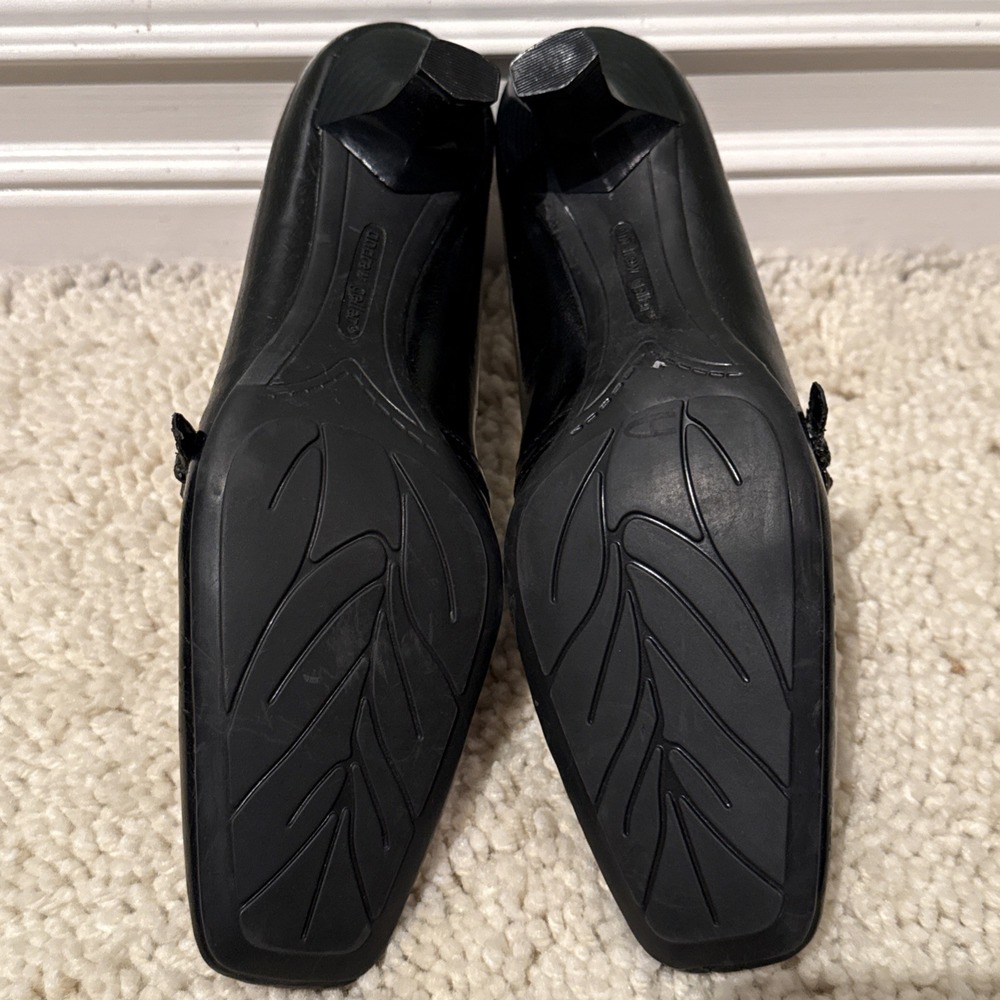 Andrew Geller Black Mary Jane Low Heel Pumps - Picture 7 of 8